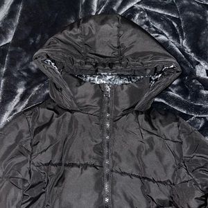 SO Black Puffer Hooded Jacket Coat Girls Size (XL) 14